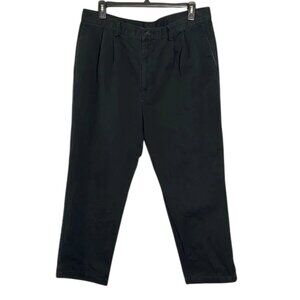 Dockers Black Chinos with Pleated Front and Straight Leg
